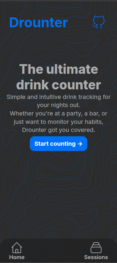 Drounter hero page demo